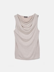 Mint Velvet Cream Draped Top - Image 6 of 7