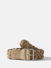 Mint Velvet Natural Suede Woven Belt - Image 1 of 3