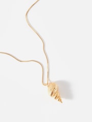 Mint Velvet Gold Tone Shell Pendant - Image 2 of 3