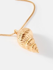 Mint Velvet Gold Tone Shell Pendant - Image 3 of 3