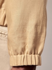 Hawes & Curtis Bomber 100% Linen Brown Jacket - Image 3 of 4