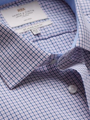 Hawes & Curtis Pink 100% Cotton Multi Check Slim Shirt - Image 3 of 3