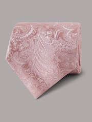 Hawes & Curtis Pink Wedding Paisley Tie - Image 1 of 3