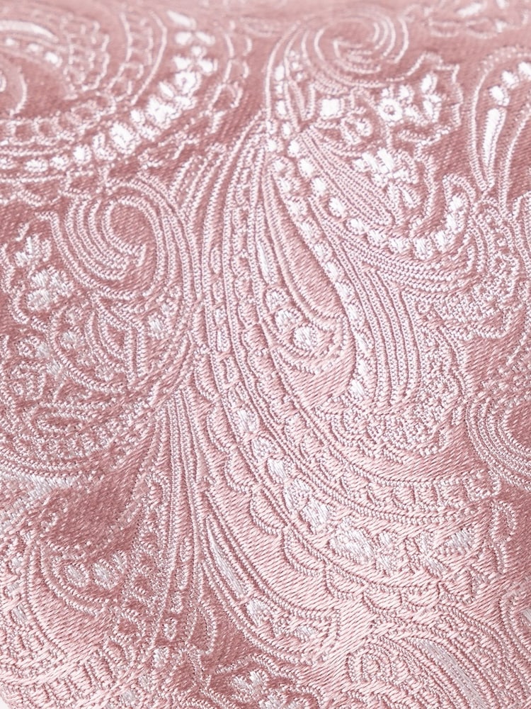 Hawes & Curtis Pink Wedding Paisley Tie - Image 2 of 3