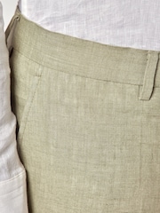 Hawes & Curtis Green 100% Cotton Slim Suit Trousers - Image 3 of 3