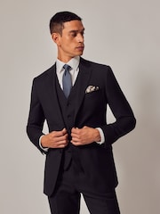 Hawes & Curtis Slim Twill Black Suit Jacket - Image 1 of 3