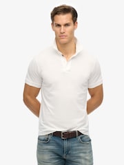 Weiß - Superdry City Pikee-Polo-Shirt - Bild 1 von 6