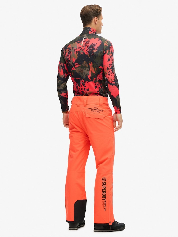 Superdry Orange Freestyle Core Ski Trousers - Image 2 of 9