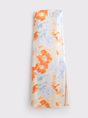 Abercrombie & Fitch Blue Strapless Floral Maxi Dress - Image 5 of 5