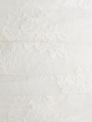 Abercrombie & Fitch Strapless Drop Waist Lace Mini White Dress - Image 7 of 7