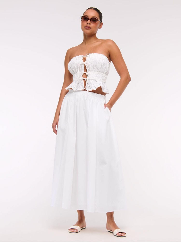 Abercrombie & Fitch Elasticated Waist Full Maxi Skirt - Image 1 of 5 Abercrombie & Fitch Elasticated Waist Full Maxi Skirt - Image 1 of 5