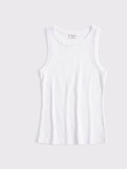 Branco - Abercrombie & Fitch Ribbed Tank Top - Imagem 5 de 5
