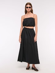 Abercrombie & Fitch Elasticated Waist Full Maxi Skirt - Image 1 of 6