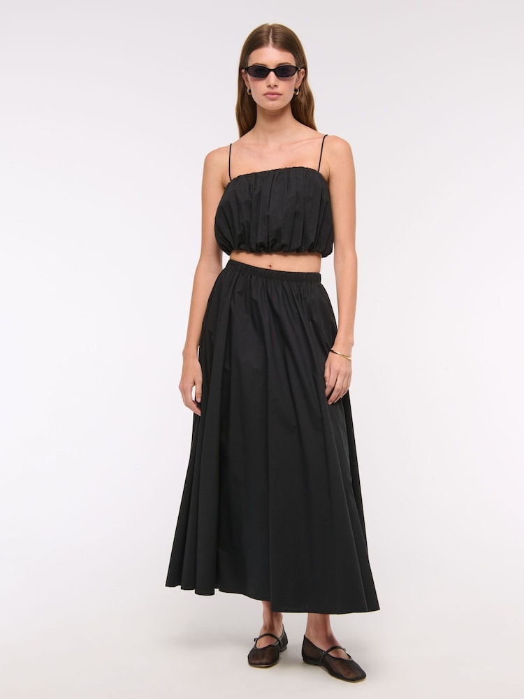 Abercrombie & Fitch Elasticated Waist Full Maxi Skirt - Image 1 of 6