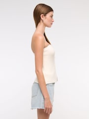 Abercrombie & Fitch Strapless Button Through Knitted Tube Top - Image 3 of 6