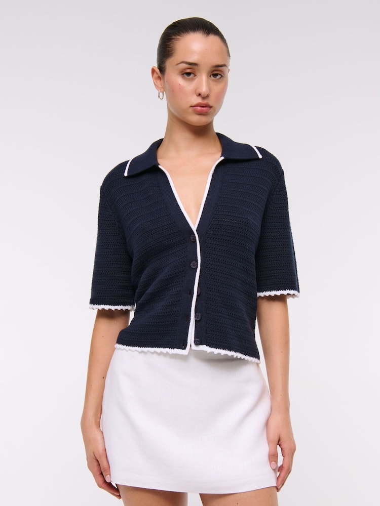 Abercrombie & Fitch Textured Knitted  Shirt - Image 3 of 6