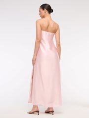 Abercrombie & Fitch Pink Strapless Slip Floral Maxi Dress - Image 2 of 7