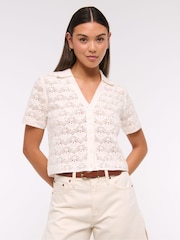Abercrombie & Fitch Textured Knitted  Shirt - Image 4 of 8
