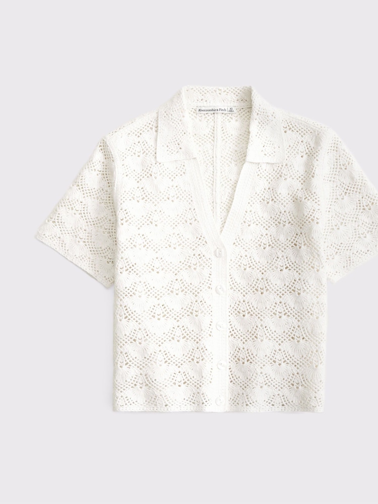 Abercrombie & Fitch Textured Knitted  Shirt - Image 7 of 8