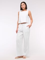 Abercrombie & Fitch Shell Top With Tie Side Detail - Image 4 of 6
