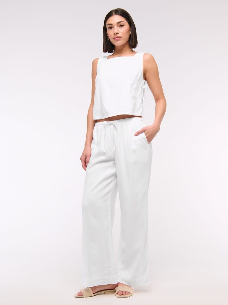 Abercrombie & Fitch Shell Top With Tie Side Detail - Image 4 of 6