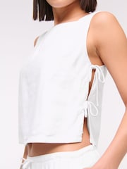 Abercrombie & Fitch Shell Top With Tie Side Detail - Image 5 of 6