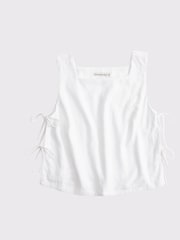 Abercrombie & Fitch Shell Top With Tie Side Detail - Image 6 of 6