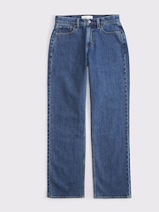 Abercrombie & Fitch – saubere Baggy-Jeans mit niedrigem Bund in Mittelblau, Dunkelblau - Bild 1 von 1