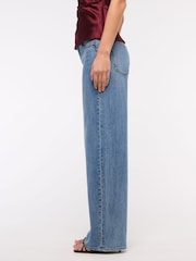 Abercrombie & Fitch Blue Medium Low Rise Ultra Loose Jeans - Image 4 of 9
