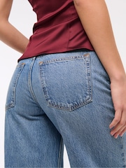 Abercrombie & Fitch Blue Medium Low Rise Ultra Loose Jeans - Image 6 of 9