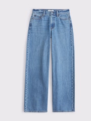Abercrombie & Fitch Blue Medium Low Rise Ultra Loose Jeans - Image 9 of 9