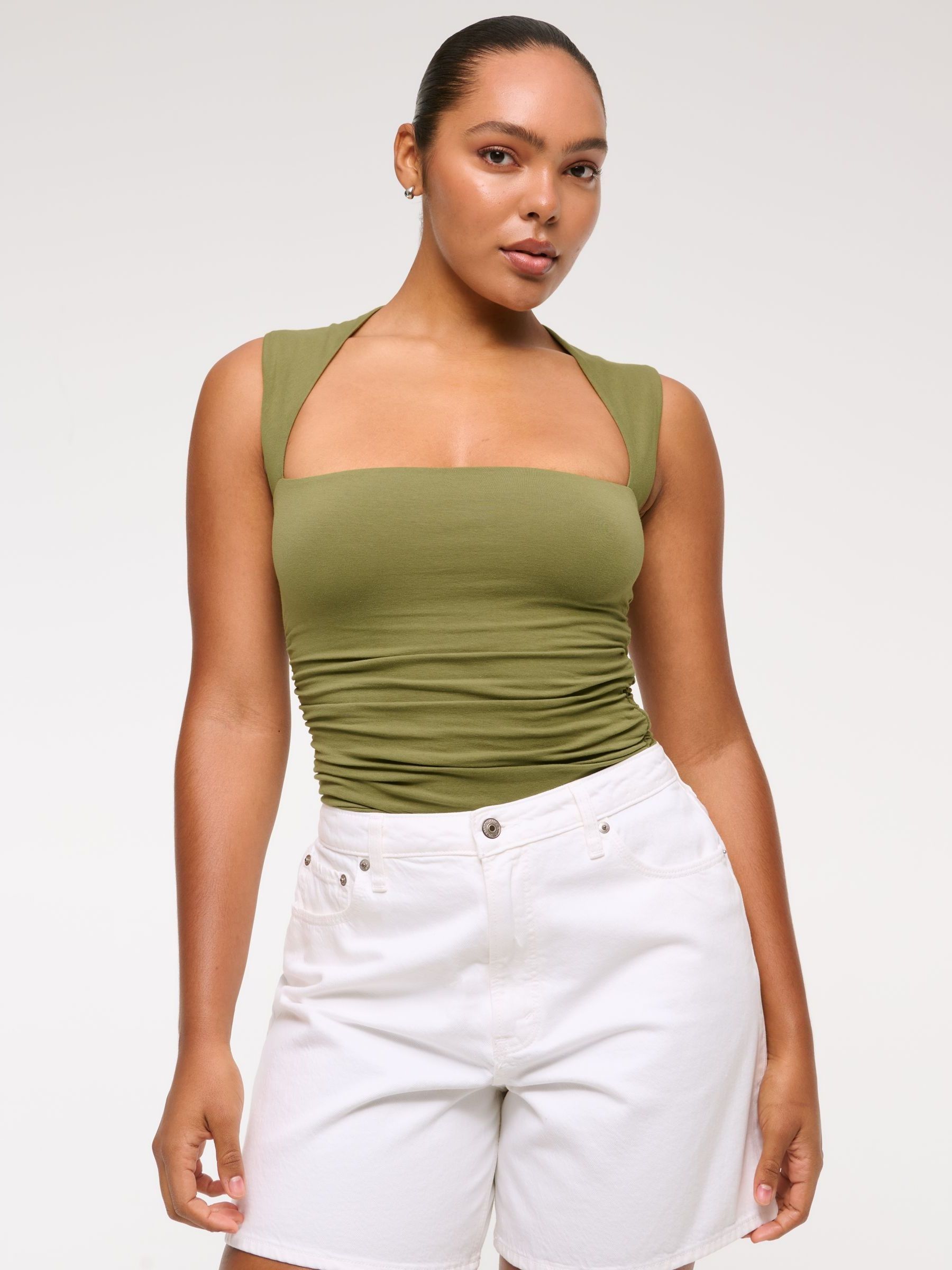 Buy Abercrombie & Fitch Seamless Square Neck Top from Next