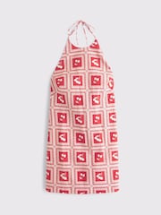 Abercrombie & Fitch High Neck Linen Mini Dress - Image 5 of 5