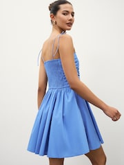 Abercrombie & Fitch Blue Shoulder Strap Mini Dress - Image 2 of 10