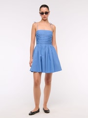 Abercrombie & Fitch Blue Shoulder Strap Mini Dress - Image 7 of 10