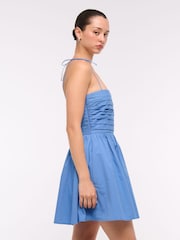 Abercrombie & Fitch Blue Shoulder Strap Mini Dress - Image 8 of 10