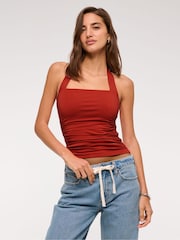 Abercrombie & Fitch Woven Halter Neck Top - Image 3 of 7