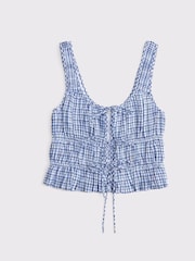 Abercrombie & Fitch Ruched Tie Front Top - Image 7 of 7