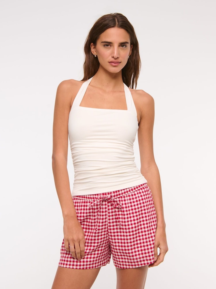 Кремовый - Топ-халтер Abercrombie & Fitch - Image 1 of 6