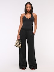 Abercrombie & Fitch Low Rise Linen Trousers - Image 1 of 6