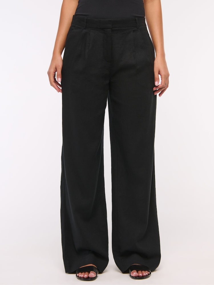 Abercrombie & Fitch Low Rise Linen Trousers - Image 2 of 6