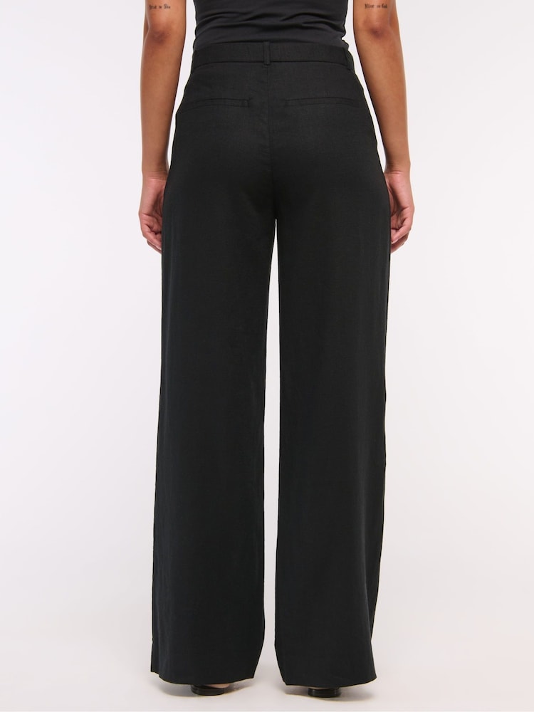 Abercrombie & Fitch Low Rise Linen Trousers - Image 3 of 6