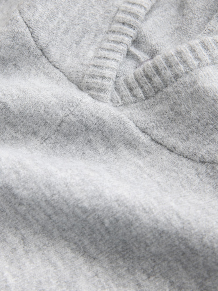 Grey Hooded Poncho - Image 2 of 3 Grey Hooded Poncho - Image 2 of 3