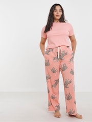 Simply Be Ribbed T-Shirt Pyjamas Set 2 Pack - صورة 1 من 4