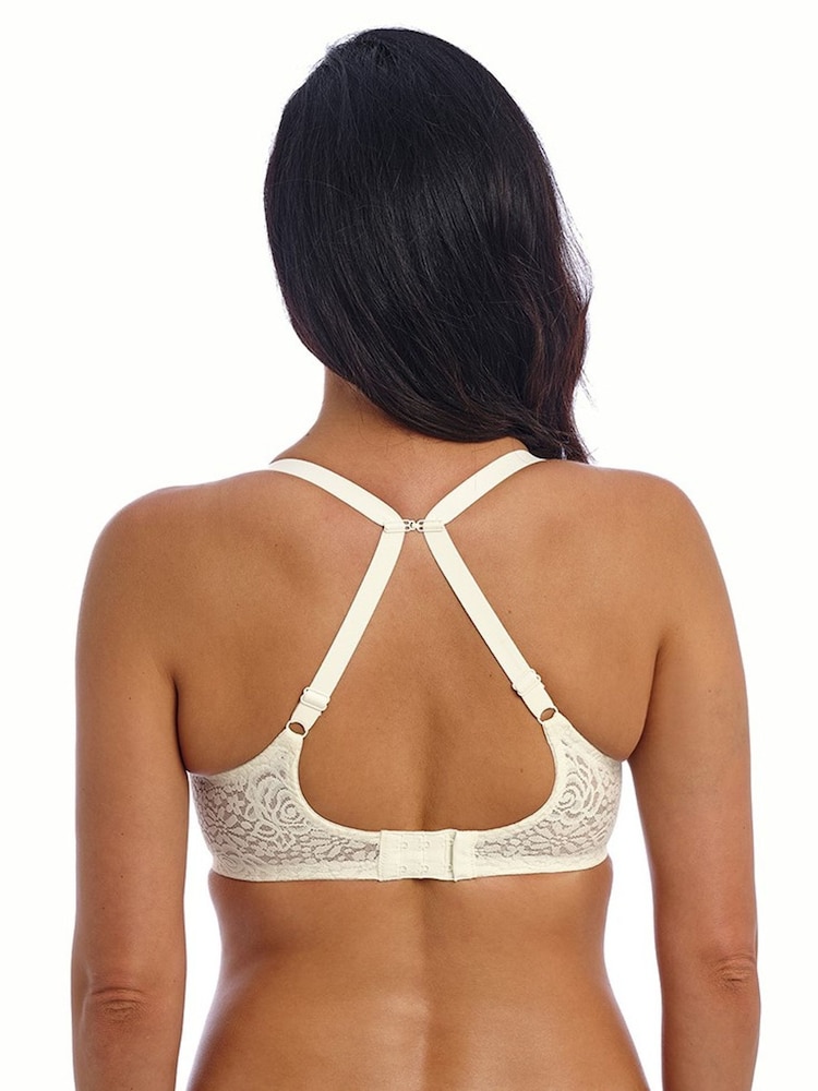 Wacoal Halo Lace Moulded Underwire White Bra - Image 2 of 4 Wacoal Halo Lace Moulded Underwire White Bra - Image 2 of 4