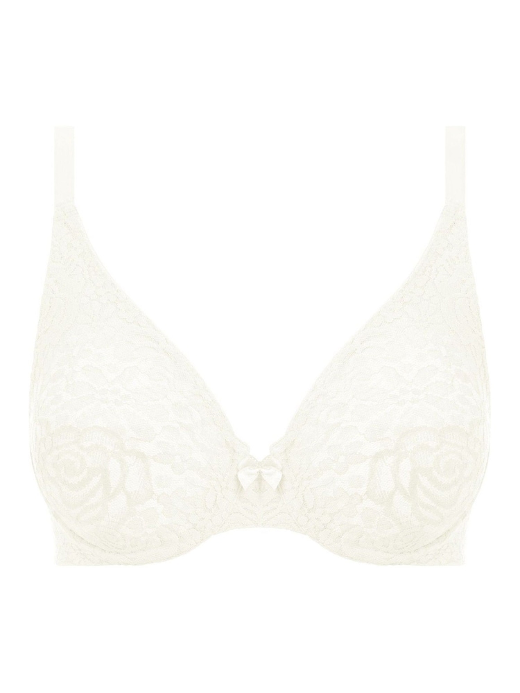 Wacoal Halo Lace Moulded Underwire White Bra - Image 4 of 4 Wacoal Halo Lace Moulded Underwire White Bra - Image 4 of 4