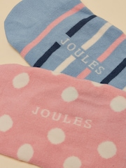 Pink und Blau - Joules Bessie Invisible Socks - Bild 2 von 3