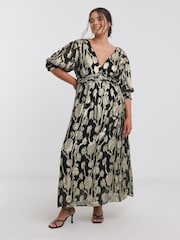 Simply Be Jacquard Maxi Dress - Image 1 of 4