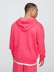 Gap Pink Relaxed Logo Zip Hoodie - Image 2 of 4