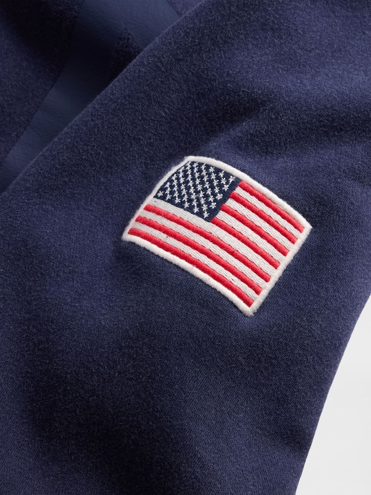 Gap Dark Blue VintageSoft Logo Zip Hoodie - Image 5 of 5